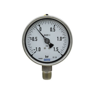 گیج فشار استیل ویکا صفحه 10 رنج 1- تا 1.5 بار